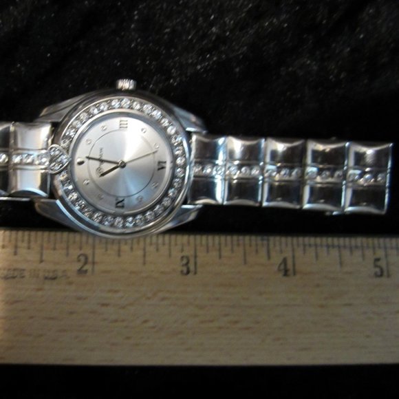 Brighton "Dana Point" Silvertone/Crystal Watch - Picture 2 of 5